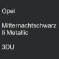 Preview: Opel, Mitternachtschwarz Ii Metallic, 3DU.